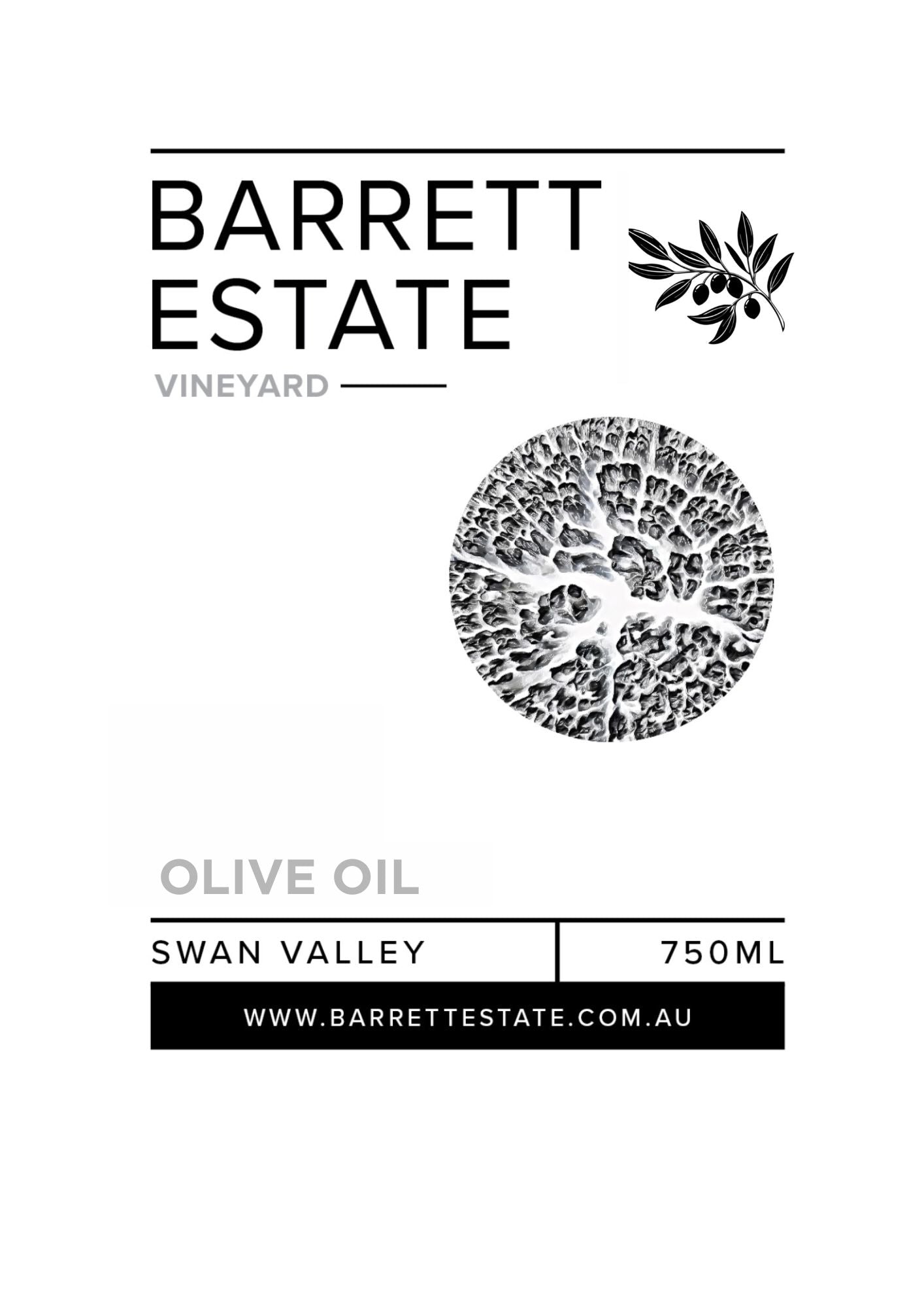 Barrett Estate Extra Virgin Olive Oil 750ml 2026